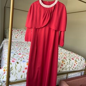 Elegant Red Women's Dress
